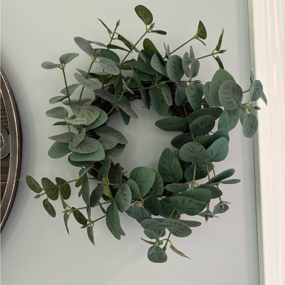 Set of two Hearth and Hand by Target faux eucalyptus leaf wreath